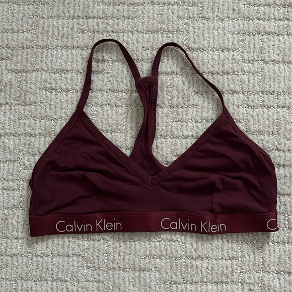 Calvin Klein Underwear Other - Calvin Klein burgundy cotton bralette